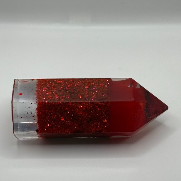 Red Burgundy Crystal Tower - Picture 2 of 3